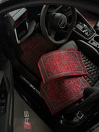 سجادة سيارة "رونق" – لمسة فاخرة شرقية ( اربع قطع كاملة للسيارة ) مناسبة لجميع انواع السيارات