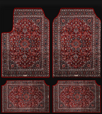 سجادة سيارة "رونق" – لمسة فاخرة شرقية ( اربع قطع كاملة للسيارة ) مناسبة لجميع انواع السيارات