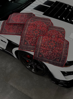 سجادة سيارة "رونق" – لمسة فاخرة شرقية ( اربع قطع كاملة للسيارة ) مناسبة لجميع انواع السيارات