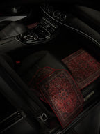 سجادة سيارة "رونق" – لمسة فاخرة شرقية ( اربع قطع كاملة للسيارة ) مناسبة لجميع انواع السيارات