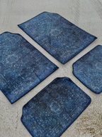 سجادة سيارة "رونق" – لمسة فاخرة شرقية ( اربع قطع كاملة للسيارة ) مناسبة لجميع انواع السيارات