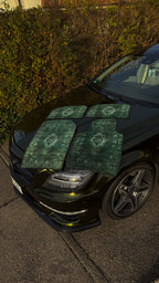 سجادة سيارة "رونق" – لمسة فاخرة شرقية ( اربع قطع كاملة للسيارة ) مناسبة لجميع انواع السيارات